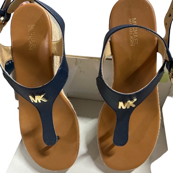 Michael Kors Woman's Leather Espadrille Blue - Picture 1 of 3